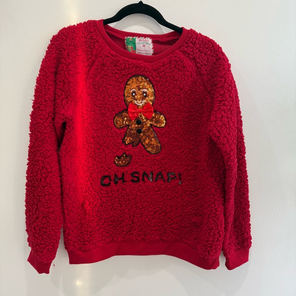 Red Gingerbread Sweater